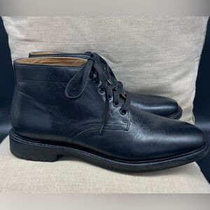 John W. Nordstrom Men’s Leather Ankle Lace Up Boots, Black, Sz. 8.5
